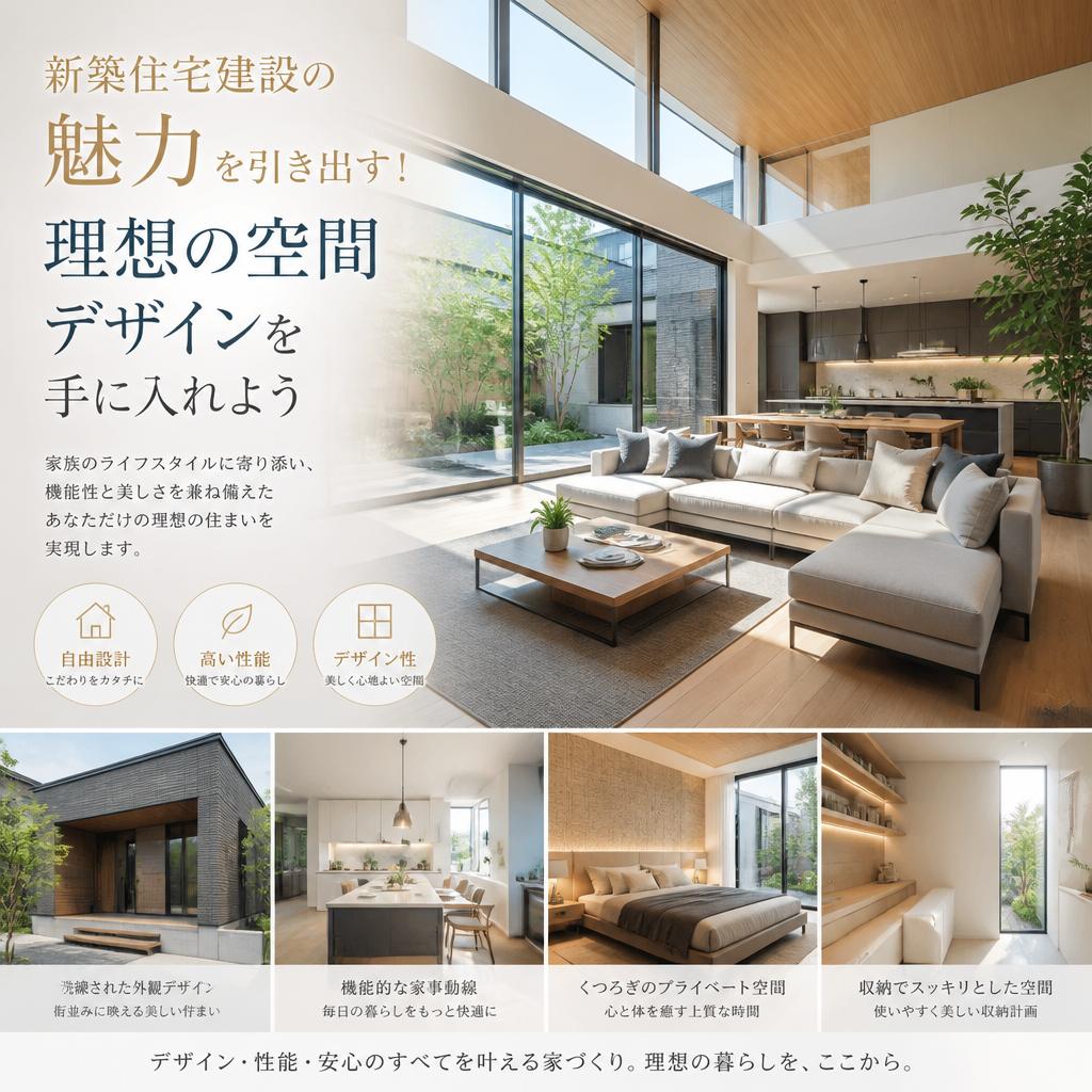 新築住宅建設の魅力を引き出す！理想の空間デザインを手に入れよう