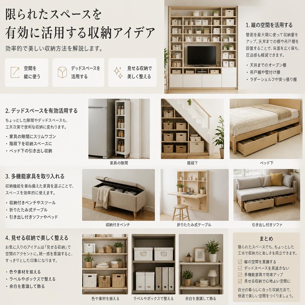 収納アイデアで生活を快適に
