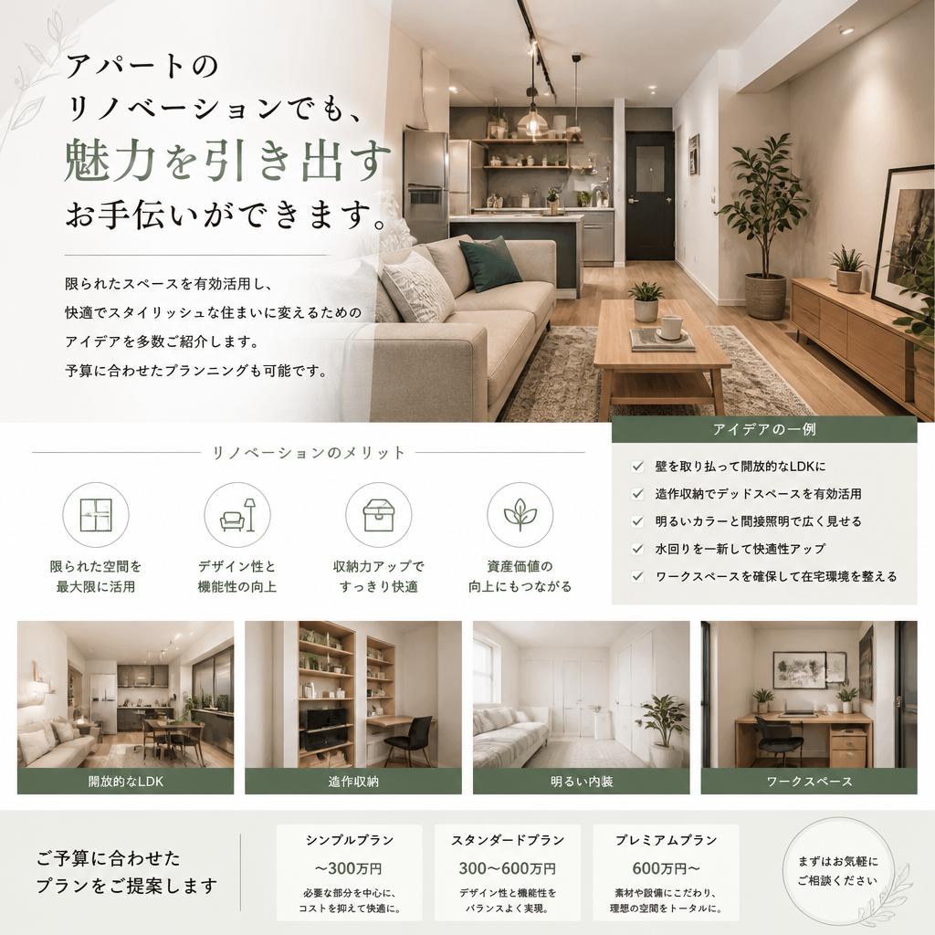 アパートリノベーションの可能性