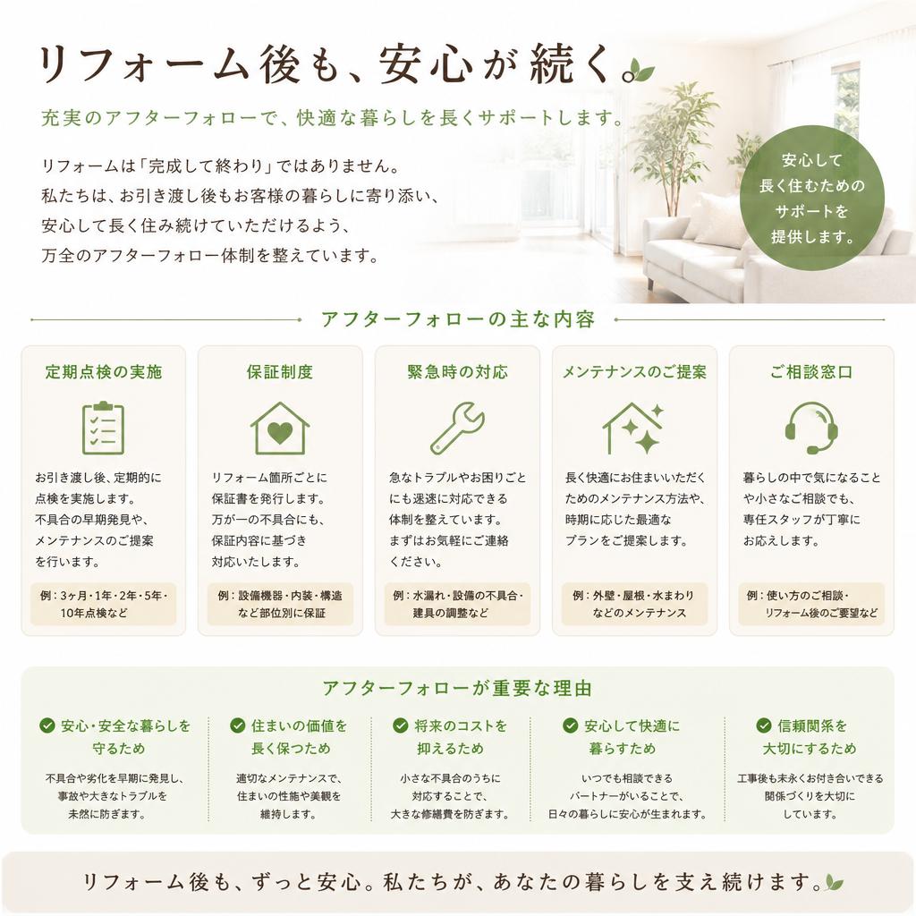 5. アフターフォローの重要性
