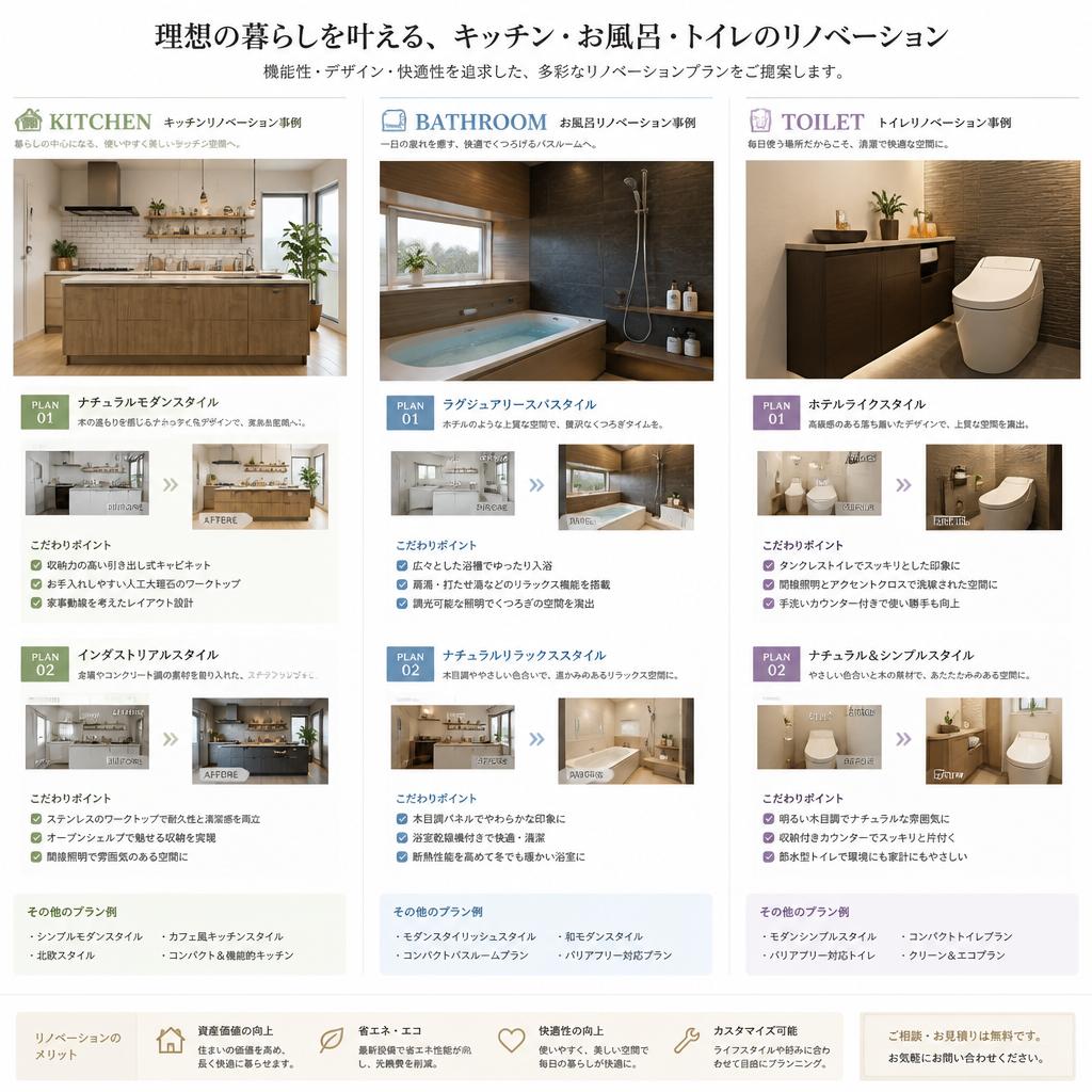 多彩なリノベーション事例