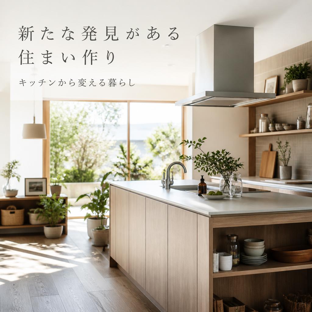 新たな発見がある住まい作り、キッチンから変える暮らし