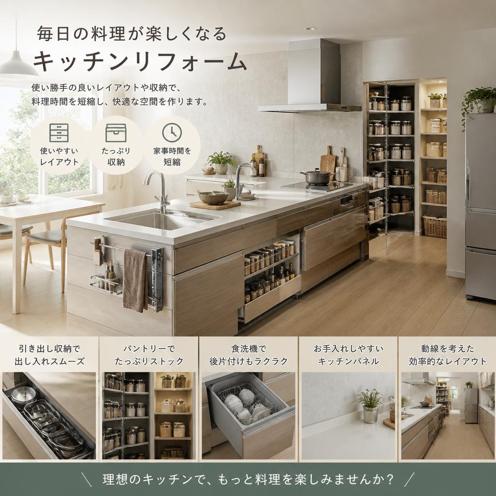 快適なキッチン空間
