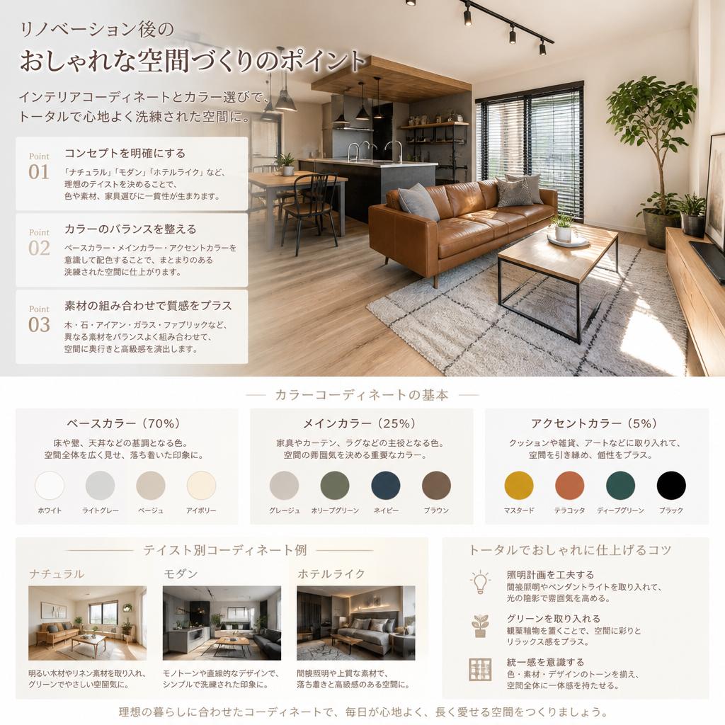 インテリアとの相性を考えたコーディネート