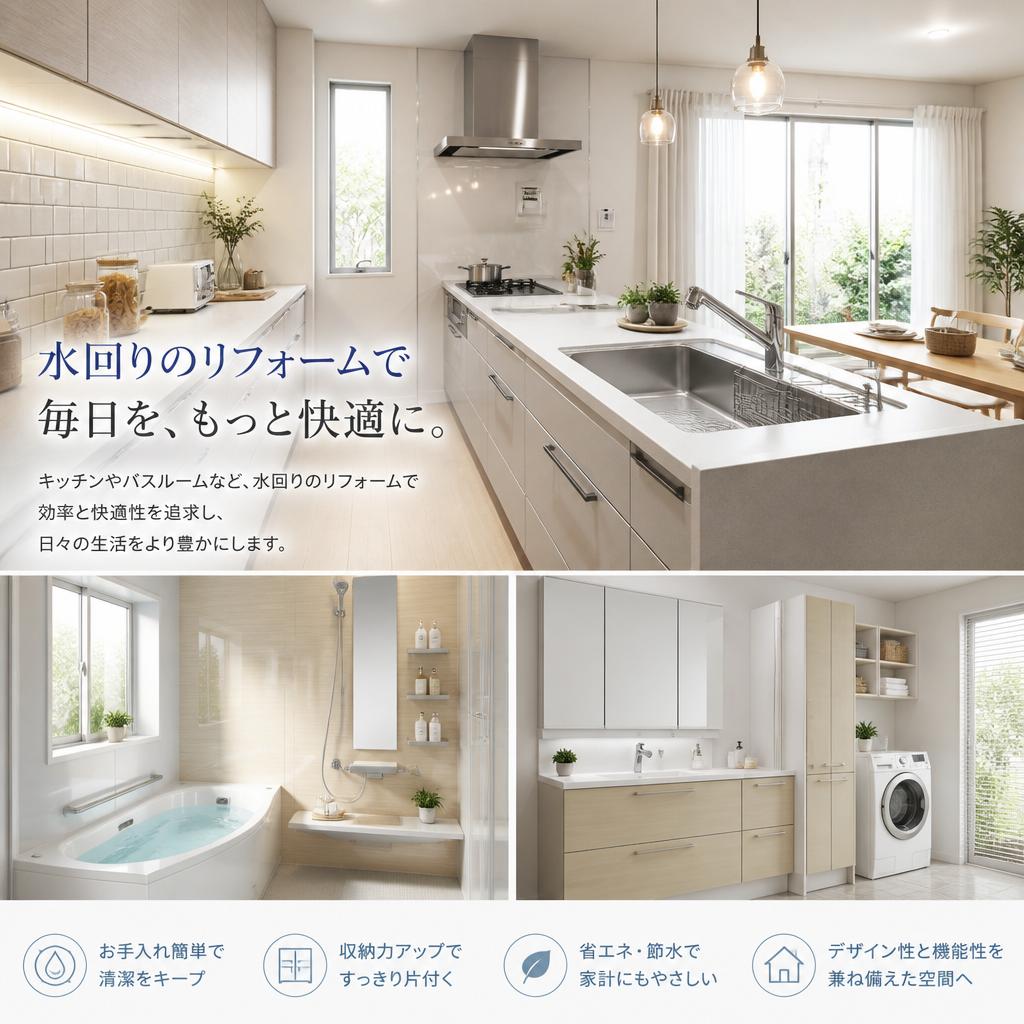 水回りの最適化が快適生活を実現