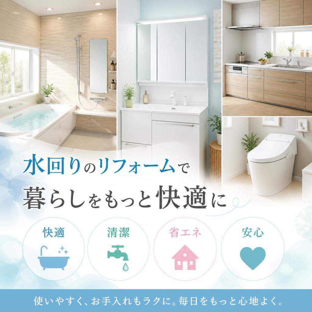 水回りのリフォームで暮らしをもっと快適に