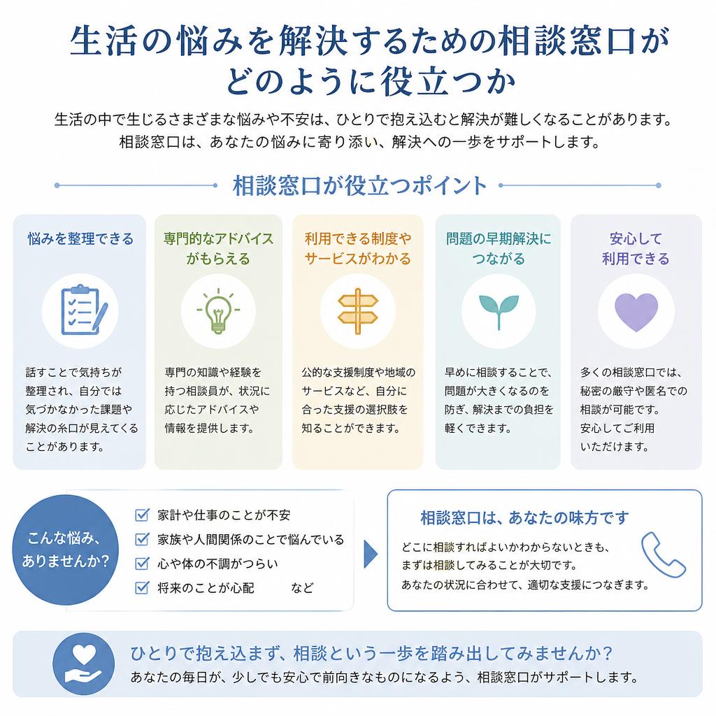 4. 生活相談のメリット