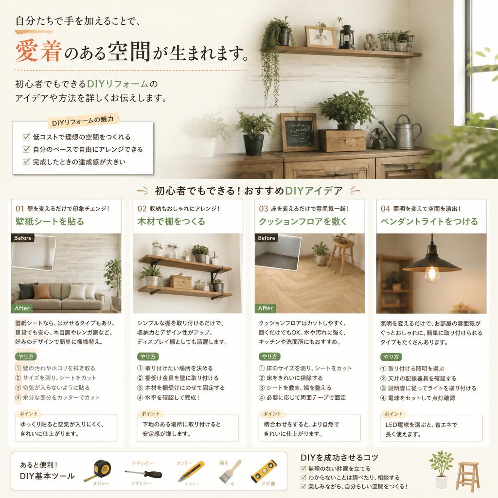 DIYで挑戦するリフォーム