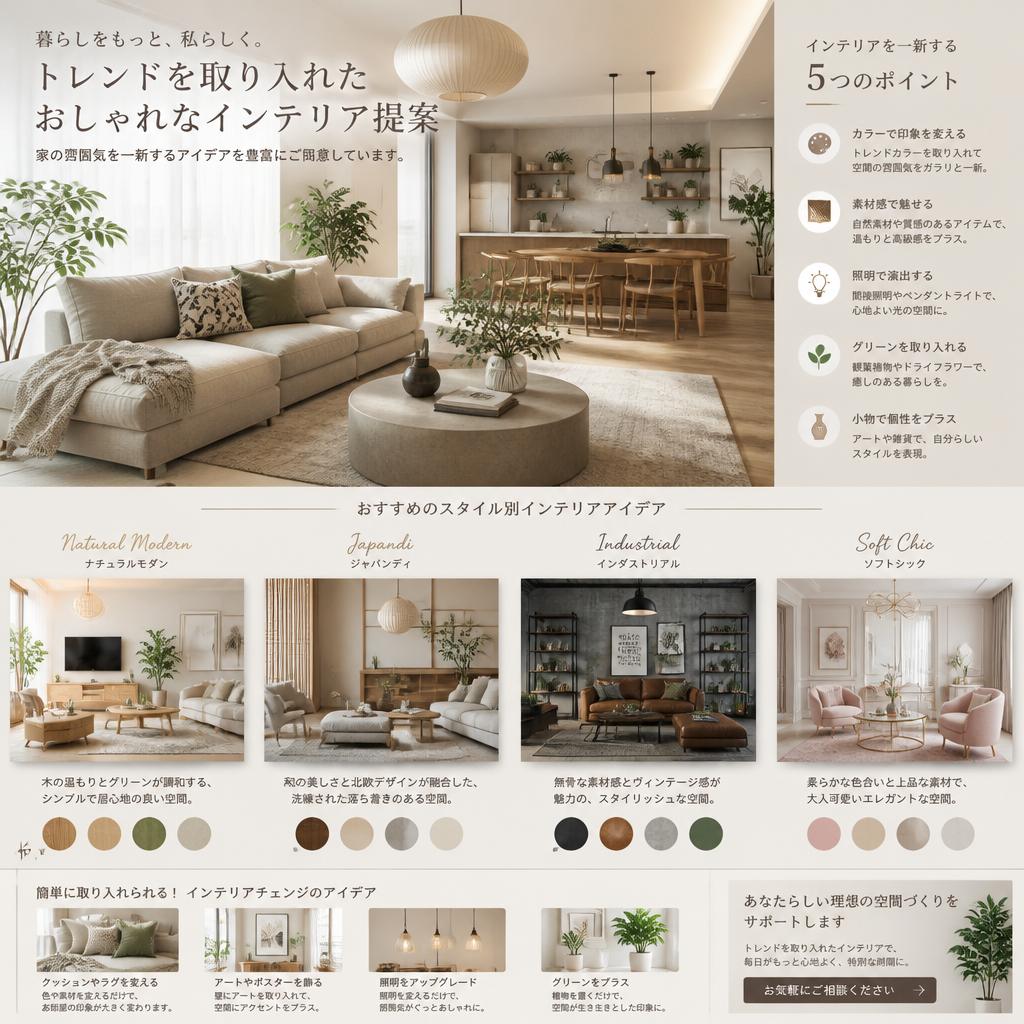 2. おしゃれなインテリア提案