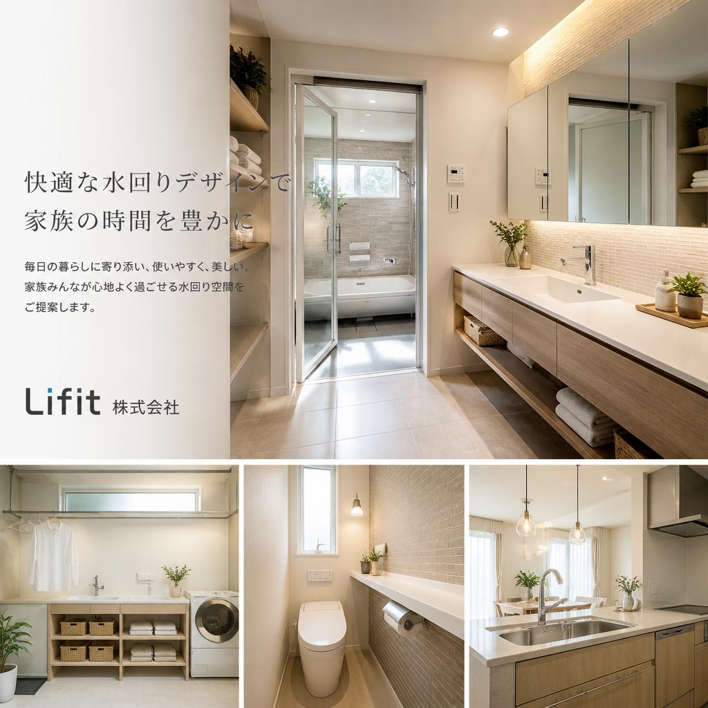 快適な水回りデザインで家族の時間を豊かに | Lifit株式会社