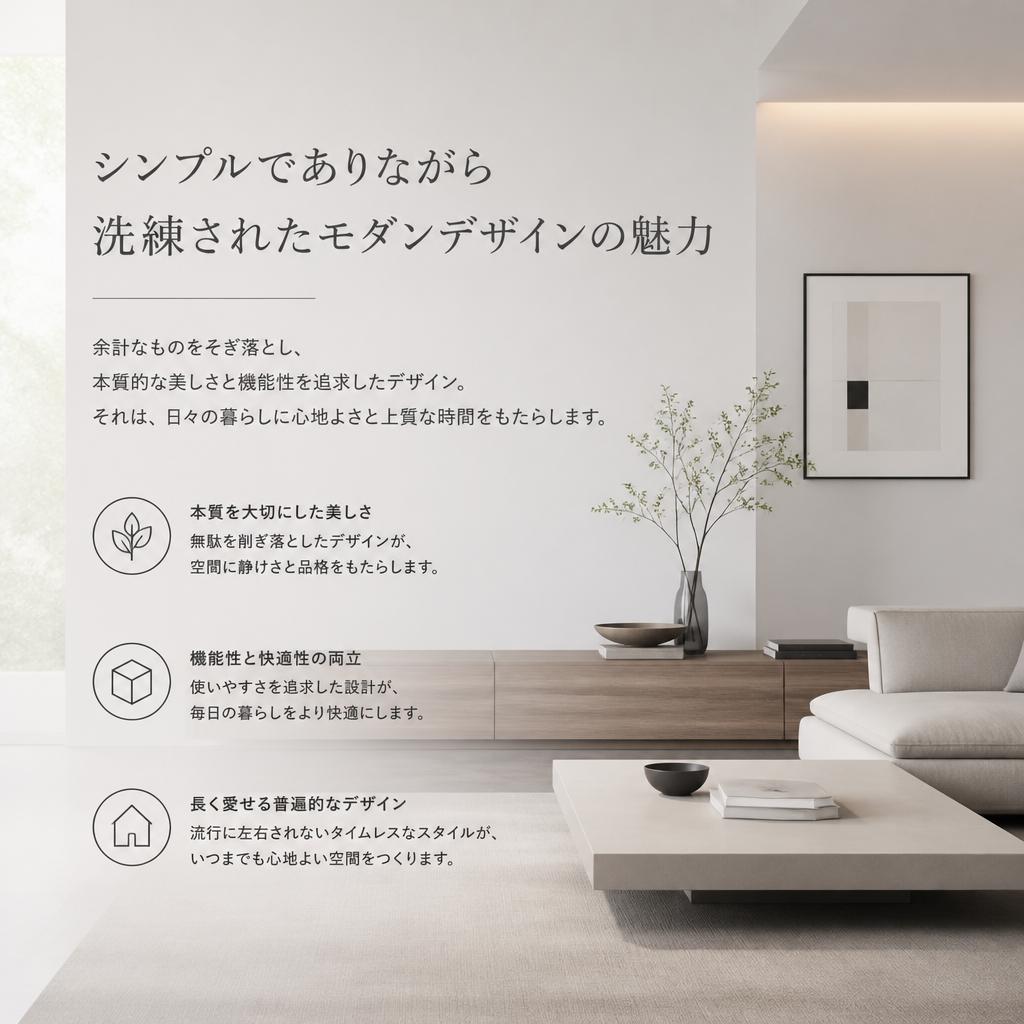 2. モダンスタイルで魅せる