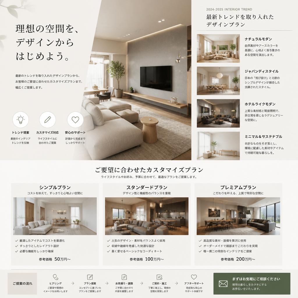おしゃれな外観のデザインプラン