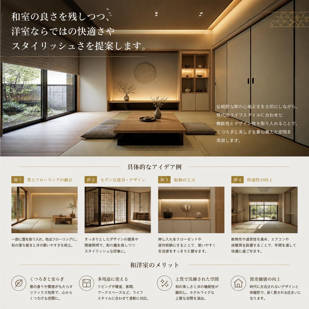 2. 和室から洋室へのリフォームのメリット