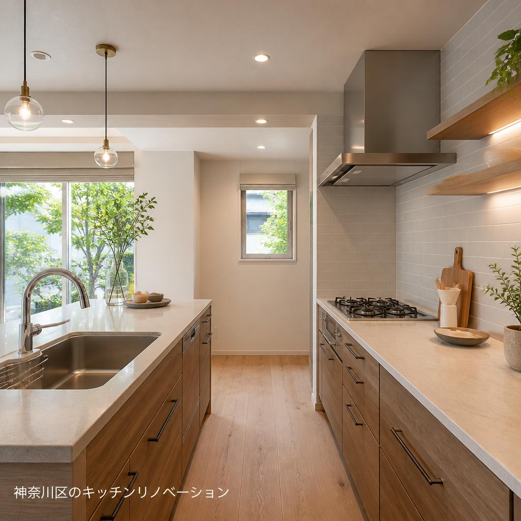機能性と美しさを兼ね備えた神奈川区のキッチンリノベーション