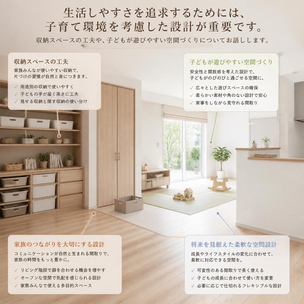 子育て支援に配慮した設計
