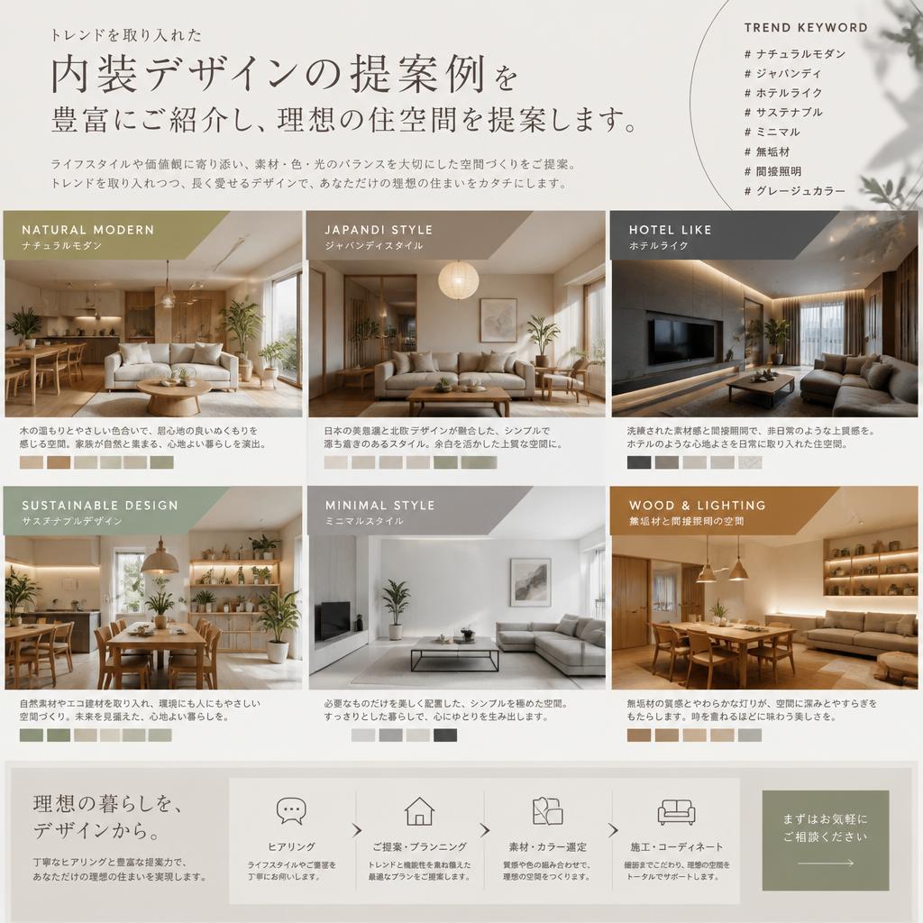 おしゃれな内装デザイン