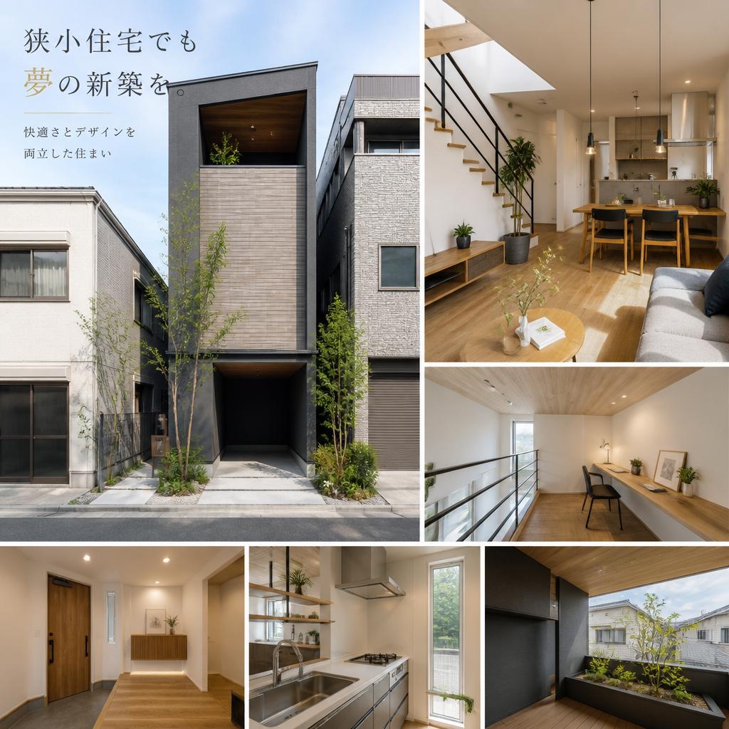 狭小住宅でも夢の新築を。快適さとデザインを両立した住まい