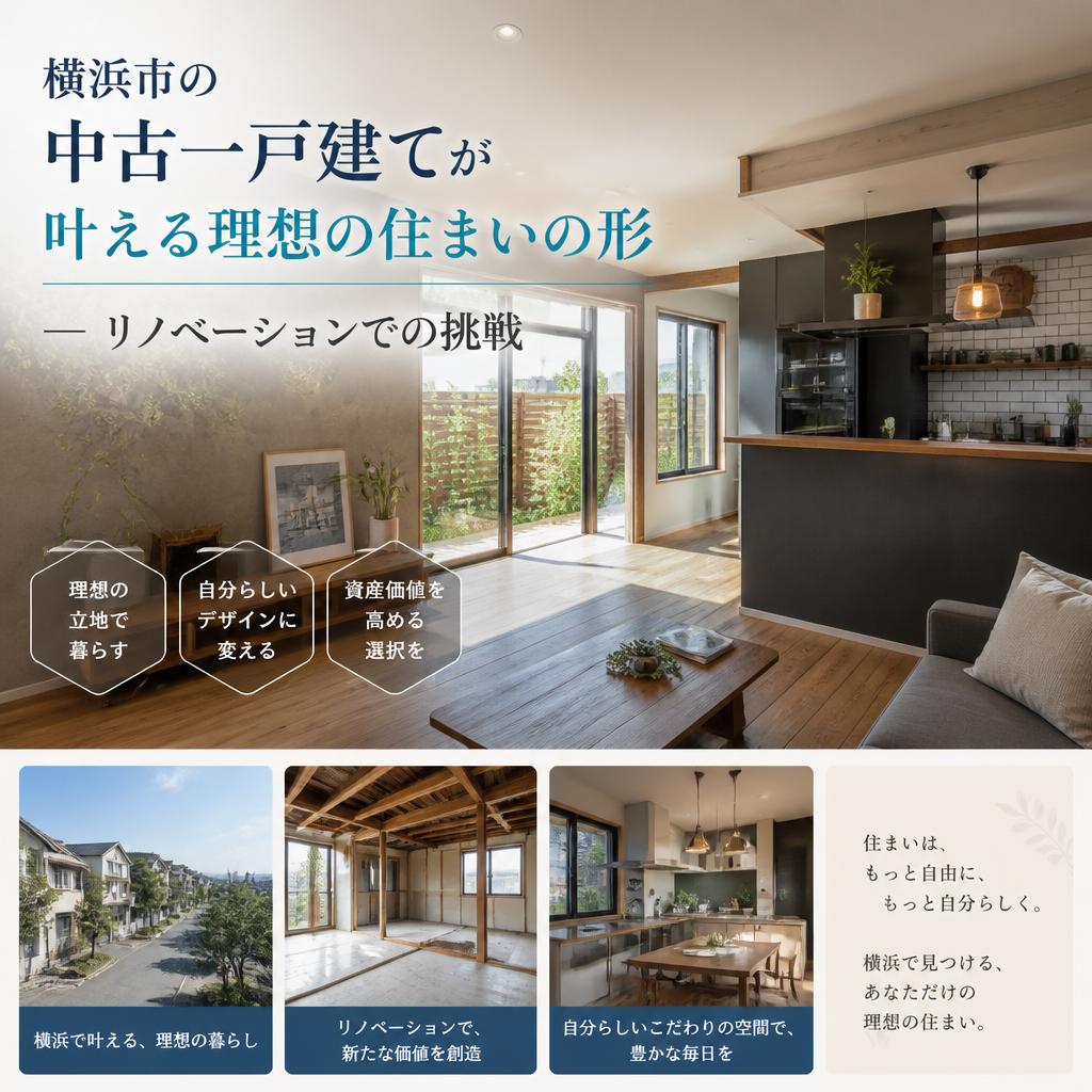 横浜市の中古一戸建てが叶える理想の住まいの形—リノベーションでの挑戦