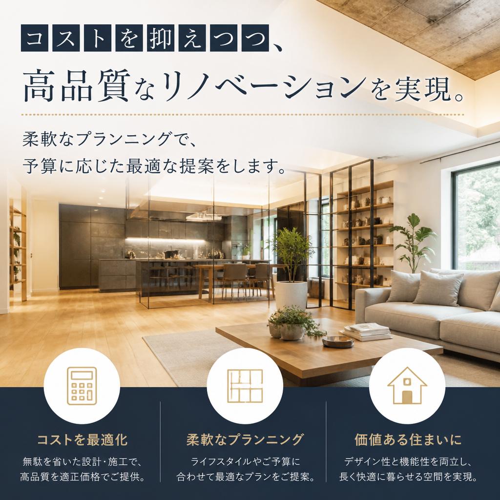 安いリノベーションの選択肢