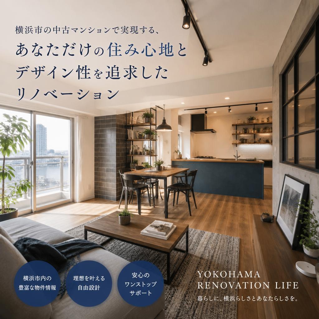 横浜市の中古マンションで実現する、あなただけの住み心地とデザイン性を追求したリノベーション