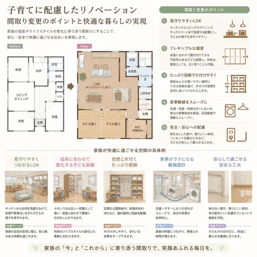 子育て世帯に優しい間取り