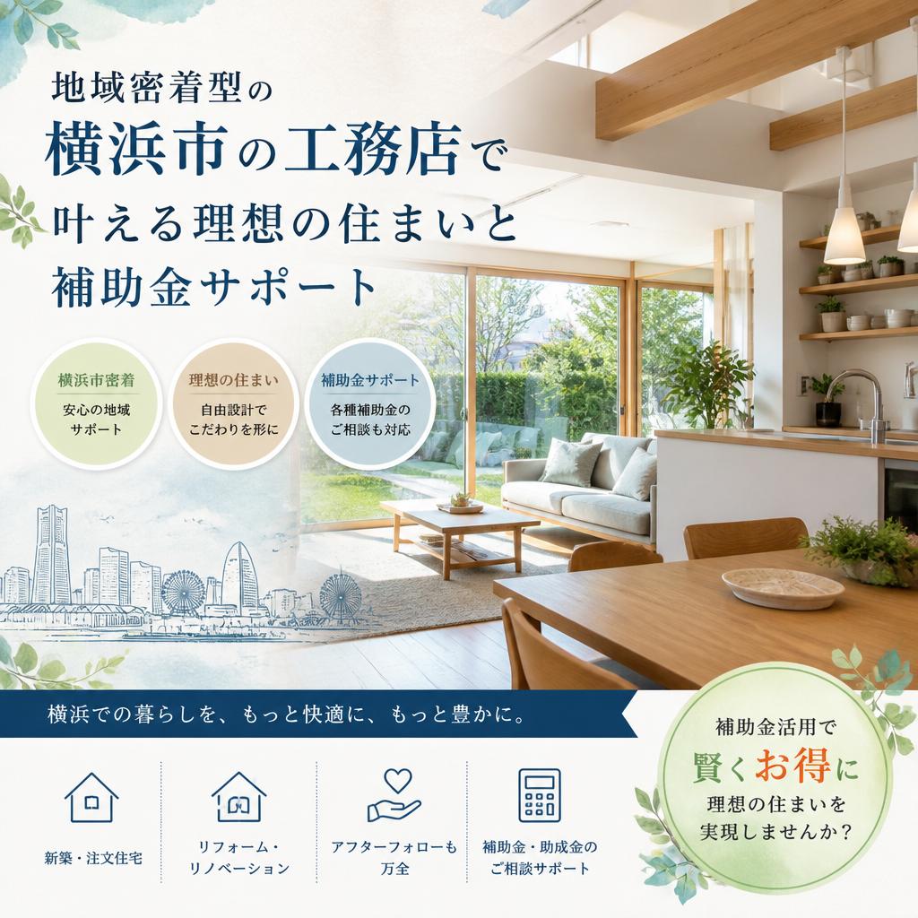 地域密着型の横浜市の工務店で叶える理想の住まいと補助金サポート
