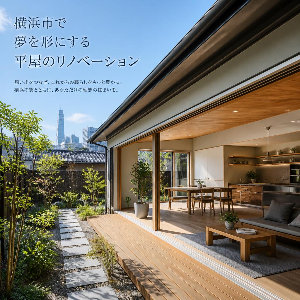 横浜市で夢を形にする平屋のリノベーション