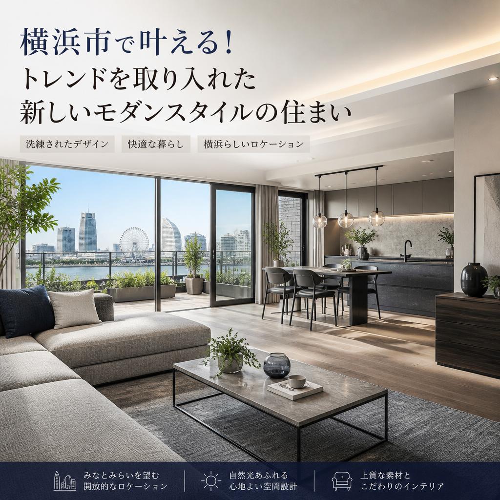 横浜市で叶える！トレンドを取り入れた新しいモダンスタイルの住まい