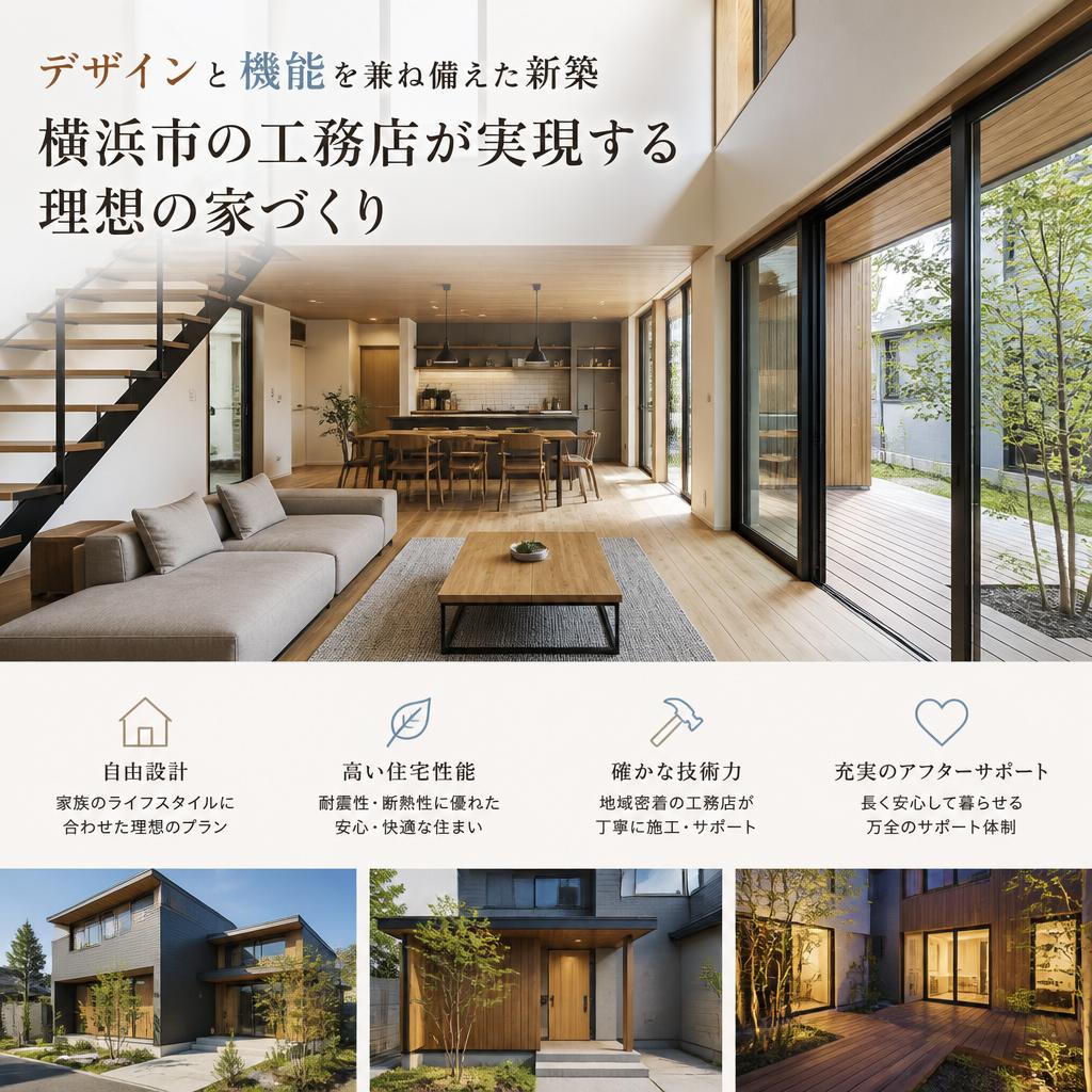 デザインと機能を兼ね備えた新築、横浜市の工務店が実現する理想の家づくり