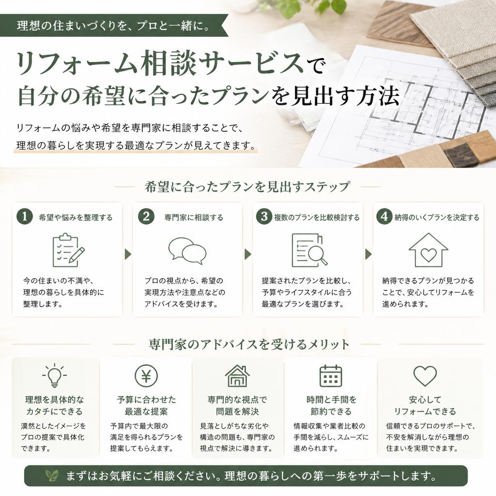 4. 無料リフォーム相談サービスの活用法