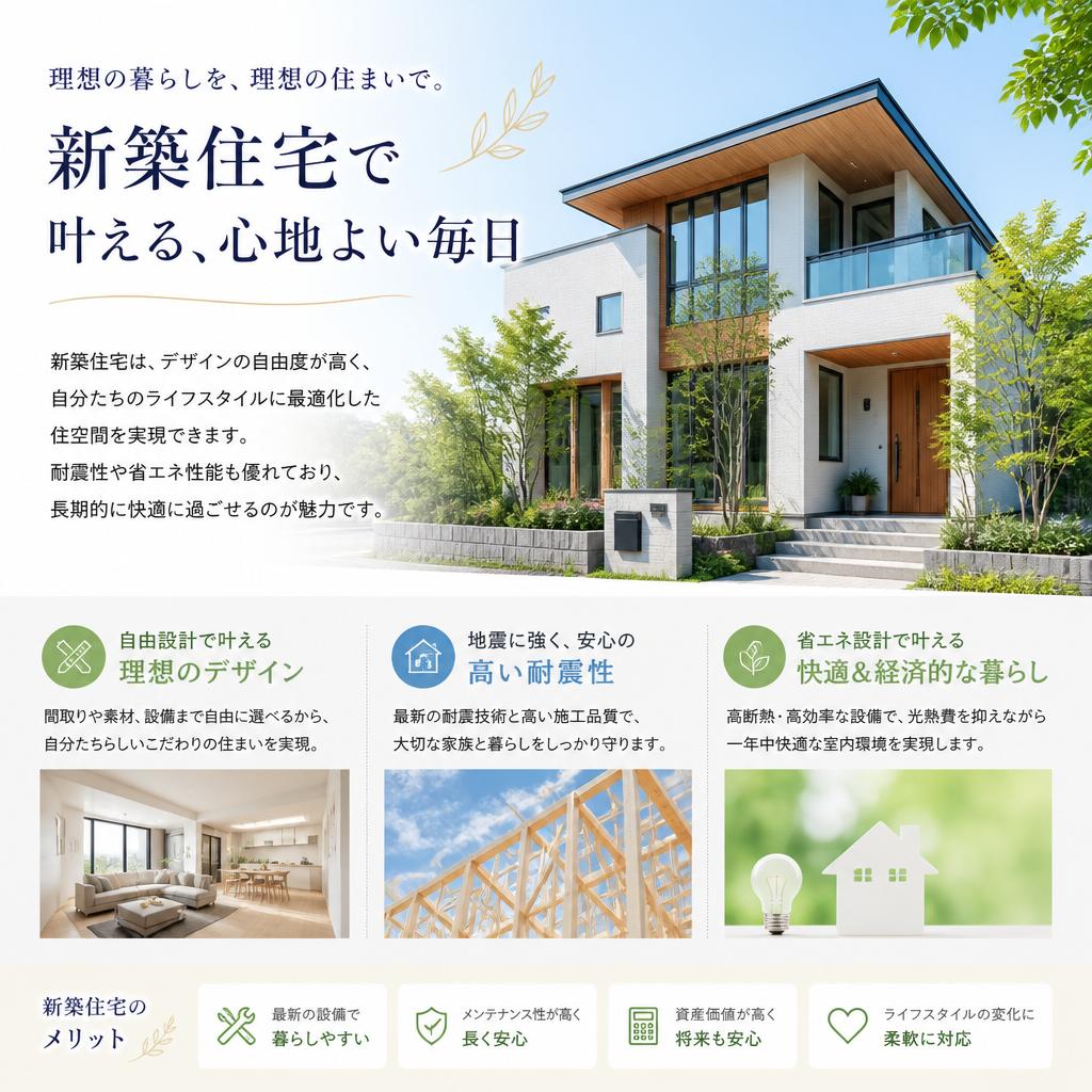 新築住宅の利点