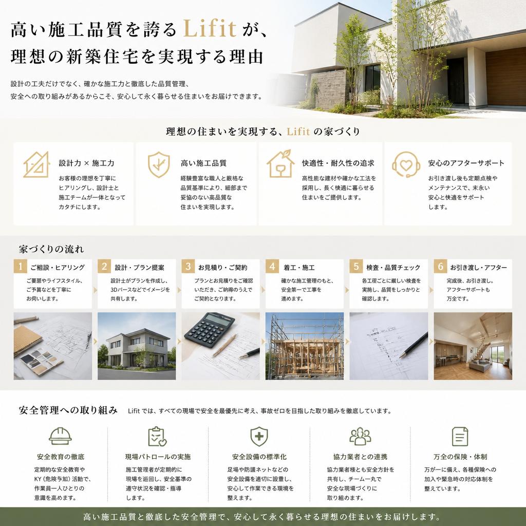 信頼の施工で叶える理想の住まい