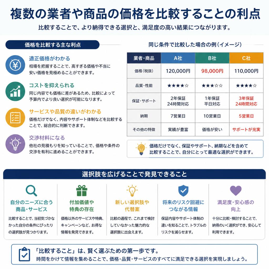 2. 価格比較のメリット